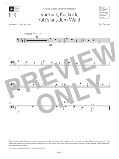 Kuckuck, Kuckuck, ruft's aus dem Wald  von Trad. German (Download) 