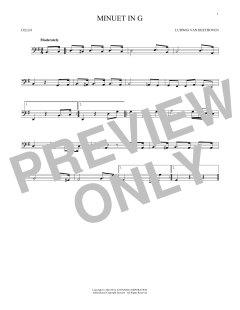 Minuet In G von Johann Sebastian Bach (Download) 