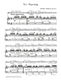 To Spring, Op.43 No.5 von Edvard Grieg (Download) 