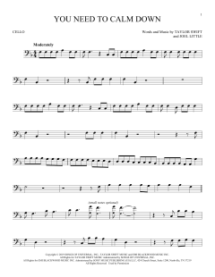 You Need To Calm Down von Taylor Swift (Download) 