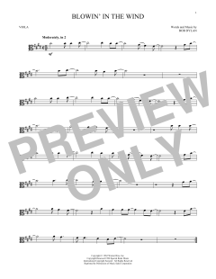 Blowin' In The Wind von Bob Dylan (Download) 