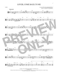Lover, Come Back To Me von Sigmund Romberg (Download) 