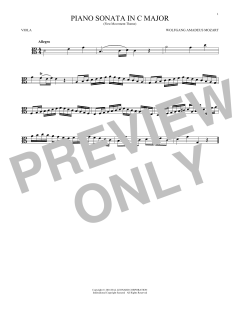 Piano Sonata In C Major von Wolfgang Amadeus Mozart (Download) 