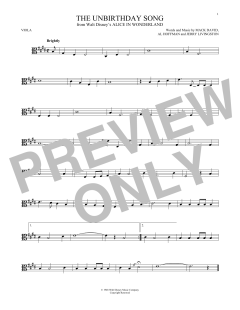 The Unbirthday Song von Al Hoffman (Download) 