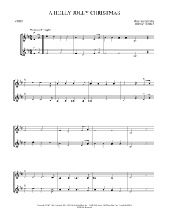 A Holly Jolly Christmas von Johnny Marks (Download) 