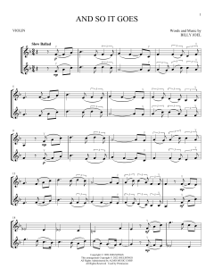 And So It Goes von Billy Joel (Download) 