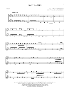 Bad Habits von Ed Sheeran (Download) 