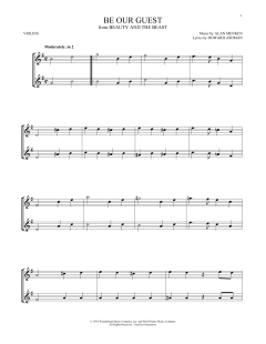 Be Our Guest von Alan Menken (Download) 