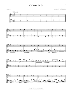 Canon In D von Johann Pachelbel (Download) 