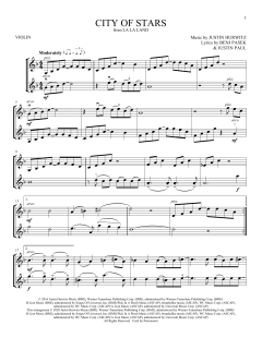 City Of Stars von Benj Pasek (Download) 
