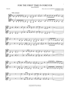 For The First Time In Forever von Robert Lopez (Download) 