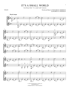 It's A Small World von Robert Bernard Sherman (Download) 