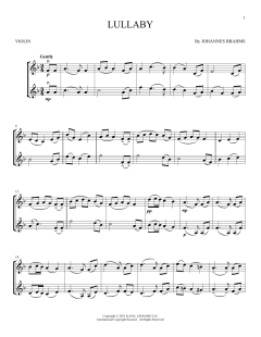 Lullaby von Johannes Brahms (Download) 