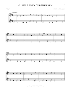 O Little Town Of Bethlehem von Lewis H. Redner (Download) 
