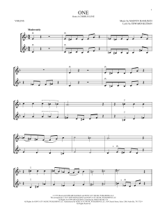 One von Marvin Hamlisch (Download) 