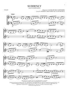Suddenly von Alain Boublil (Download) 