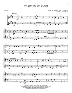 Tears In Heaven von Eric Clapton (Download) 