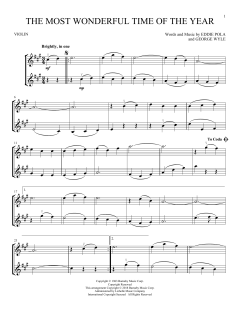 The Most Wonderful Time Of The Year von George Wyle (Download) 