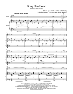 Bring Him Home von Herbert Kretzmer (Download) 