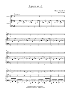 Canon In D von Johann Pachelbel (Download) 