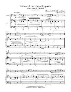 Dance Of The Spirits von Christoph Willibald Gluck (Download) 