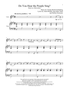 Do You Hear The People Sing? von Alain Boublil (Download) 