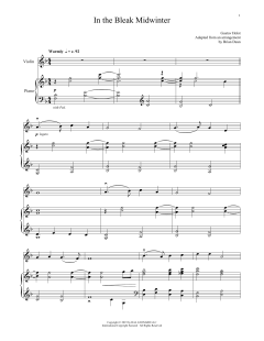 In The Bleak Midwinter von Gustav Holst (Download) 