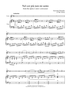 Nel Cor Piu Non Mi Sento von Giovanni Paisiello (Download) 