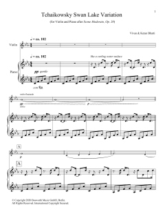 Tchaikowsky Swan Lake Variation von Vivan Bhatti (Download) 