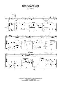 Theme From Schindler's List von John Williams (Download) 