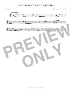 All The Pretty Little Horses von Southeastern American Folksong (Download) 