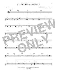 All The Things You Are von Jerome Kern (Download) 