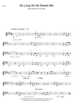 As Long As He Needs Me von Lionel Bart (Download) 