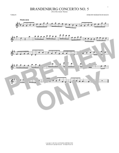Brandenburg Concerto No. 5 von Johann Sebastian Bach (Download) 
