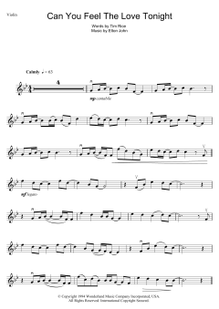 Can You Feel The Love Tonight von Elton John (Download) 