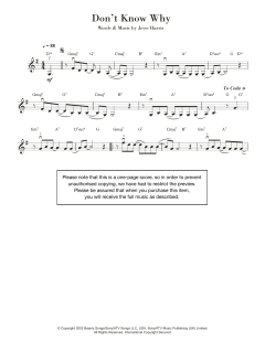 Don't Know Why von Norah Jones (Download) 