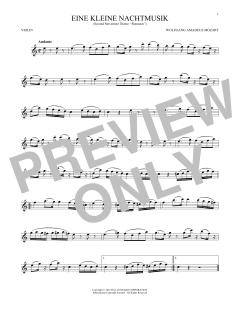 Eine Kleine Nachtmusik von Wolfgang Amadeus Mozart (Download) 
