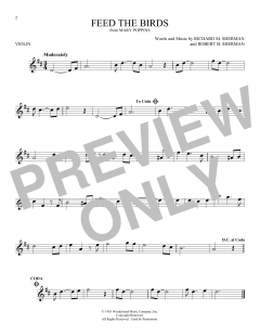 Feed The Birds von Robert Bernard Sherman (Download) 
