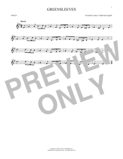 Greensleeves von Traditional English (Download) 