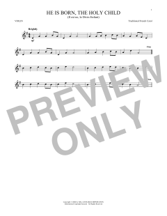 He Is Born, The Holy Child von Traditional French Carol (Download) 