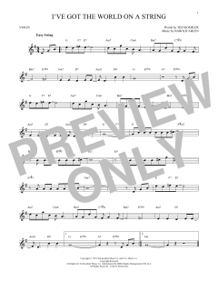 I've Got The World On A String von Dick Hyman (Download) 