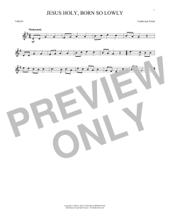 Jesus Holy, Born So Lowly von Traditional Polish (Download) 