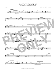 Laudate Dominum von Wolfgang Amadeus Mozart (Download) 