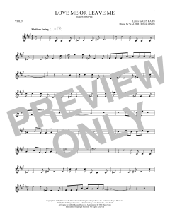Love Me Or Leave Me von Gus Kahn (Download) 