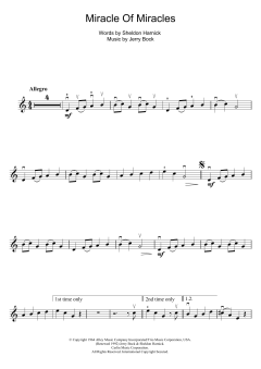 Miracle Of Miracles von Jerry Bock (Download) 