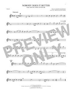 Nobody Does It Better von Carly Simon (Download) 