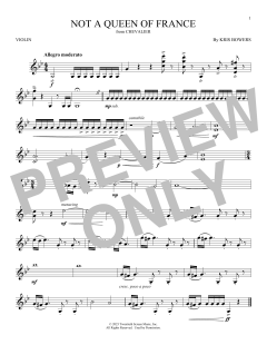 Not A Queen Of France von Kris Bowers (Download) 
