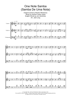 One Note Samba von Antonio Carlos Jobim (Download) 
