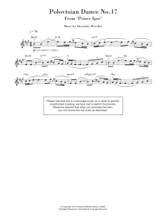 Polovtsian Dance No.17 von Alexander Borodin (Download) 