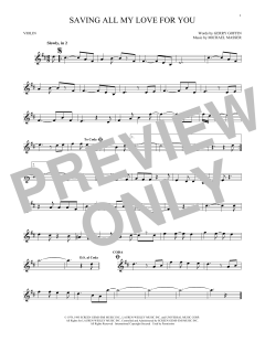 Saving All My Love For You von Whitney Houston (Download) 